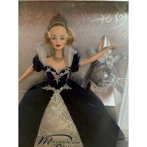 2000 Millennium Princess Barbie #24154 Special Edition with stand New in A Box